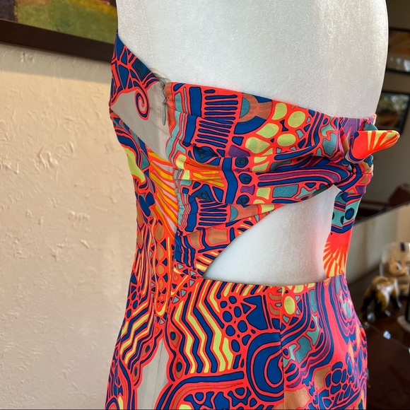 Mara Hoffman | Strapless Silk Tie Back Dress - Picture 6 of 15